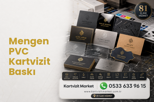 Mengen PVC Kartvizit Baskı