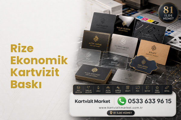 Rize Ekonomik Kartvizit Baskı